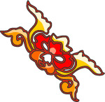 彩色矢量花纹