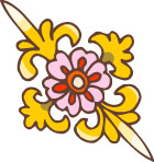 彩色矢量花纹