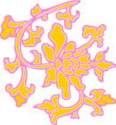彩色矢量花纹