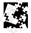 矢量,拼图,科技感