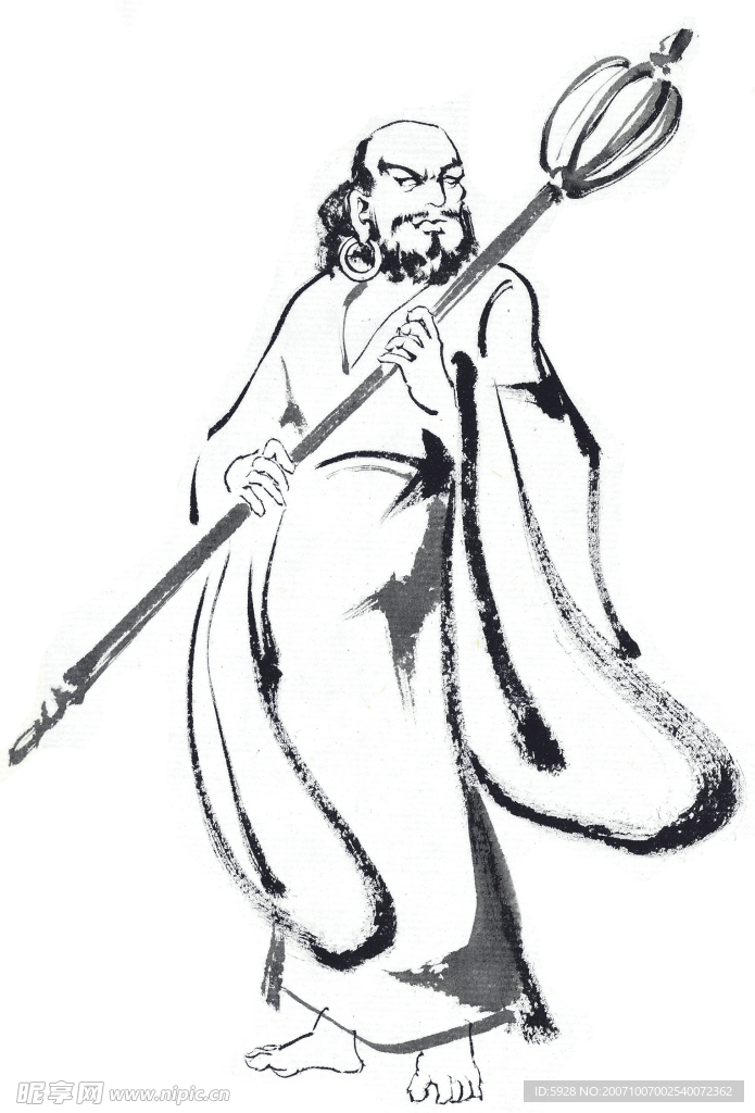 水墨风格之人物