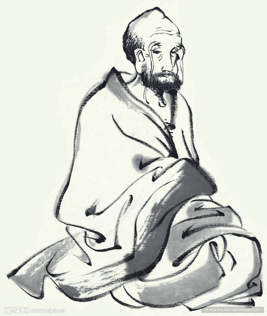水墨风格之人物