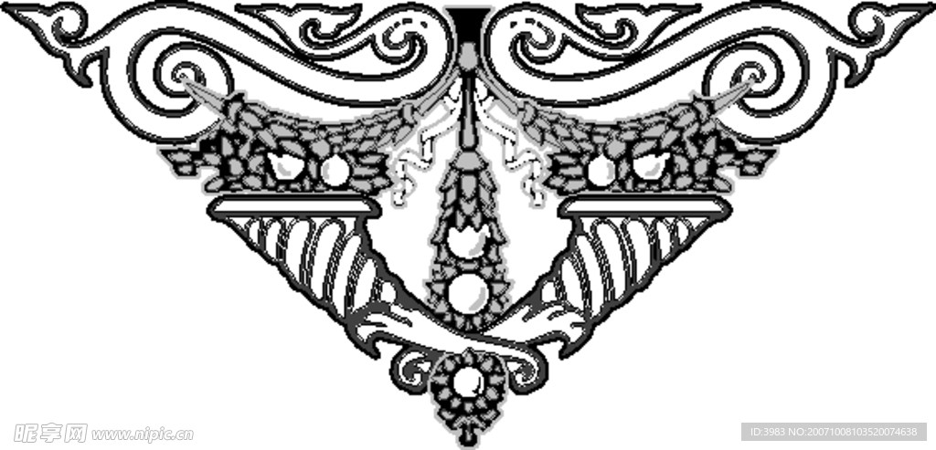 殴美古典花纹