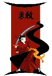 矢量素材－日本武士