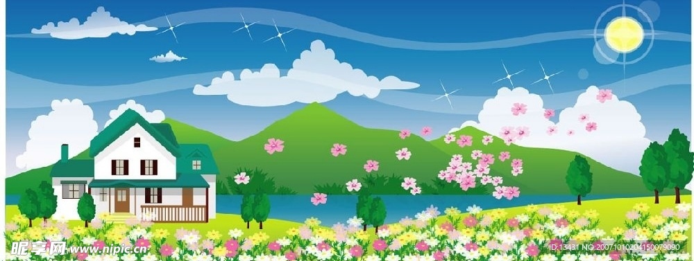 春色满山