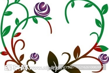 精美时尚花纹花边矢量