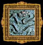高清楚边框龙纹
