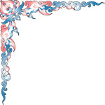 彩色花纹