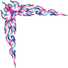 彩色花纹