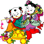 新年,招财童子
