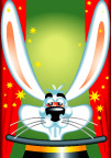 兔子节日幕布