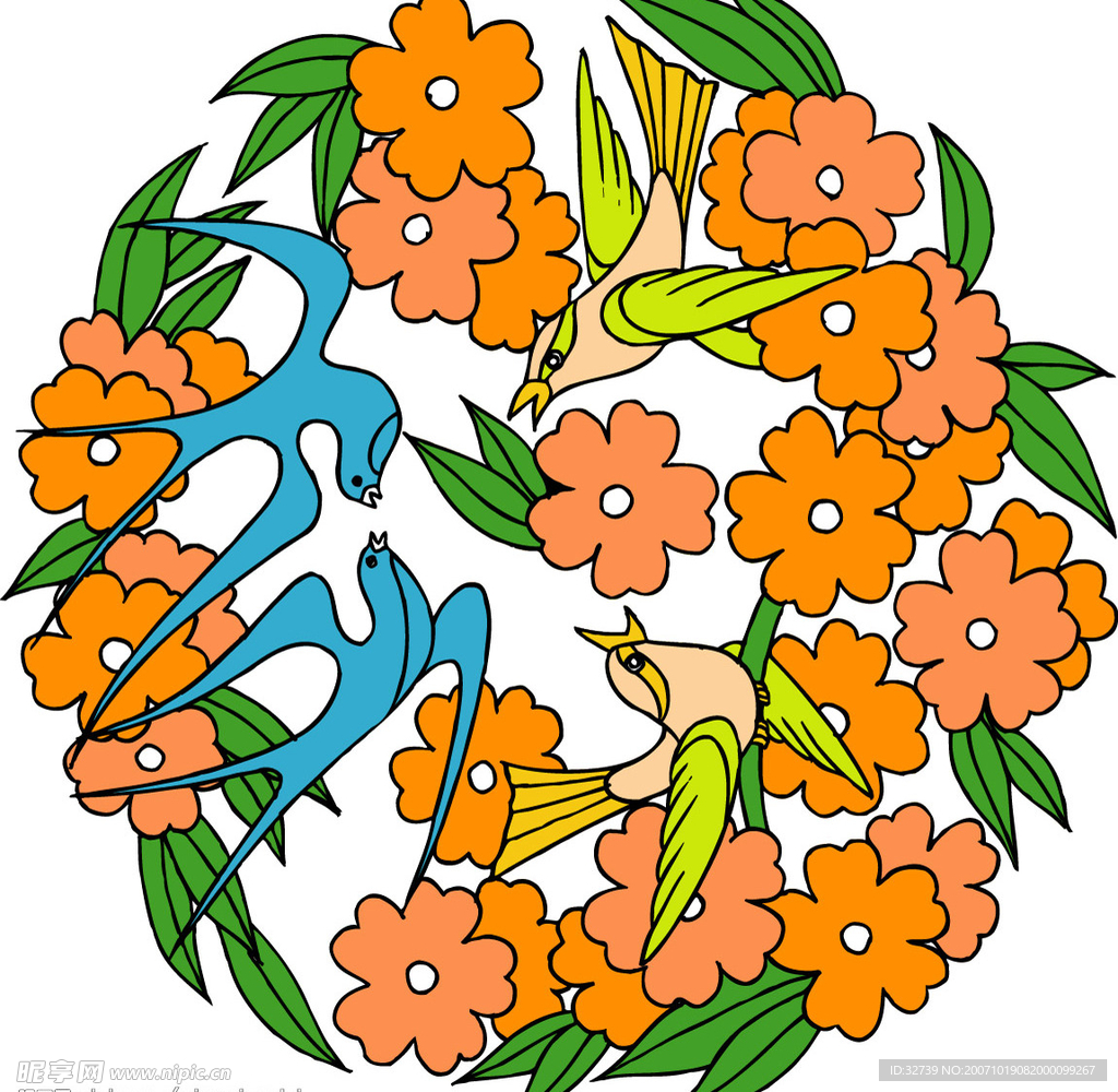 传统经典矢量图案56(CDR格式)