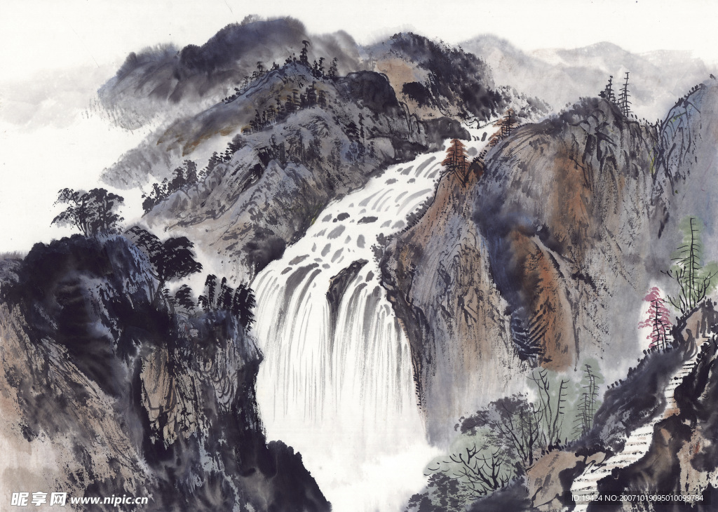 山水水墨画