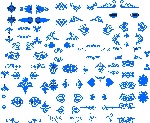 韩国矢量花纹多图