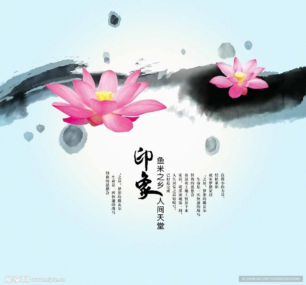 荷花，意境