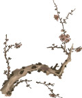 梅兰菊竹水墨画矢量图