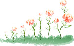 站立花