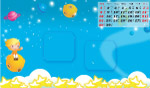 2008台历模版06月