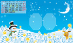 2008台历模版12月