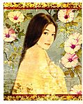 手绘美女