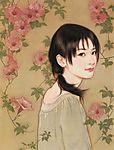手绘美女