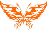 现代蝴蝶花纹