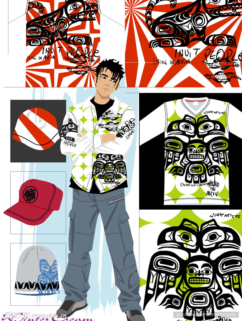 矢量服装图案设计