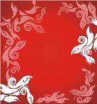 红色花纹
