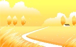 秋日原野矢量图 2 （背景）