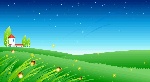 夏日萤火虫 矢量 （背景）