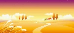 丰收田野矢量图1 （背景）