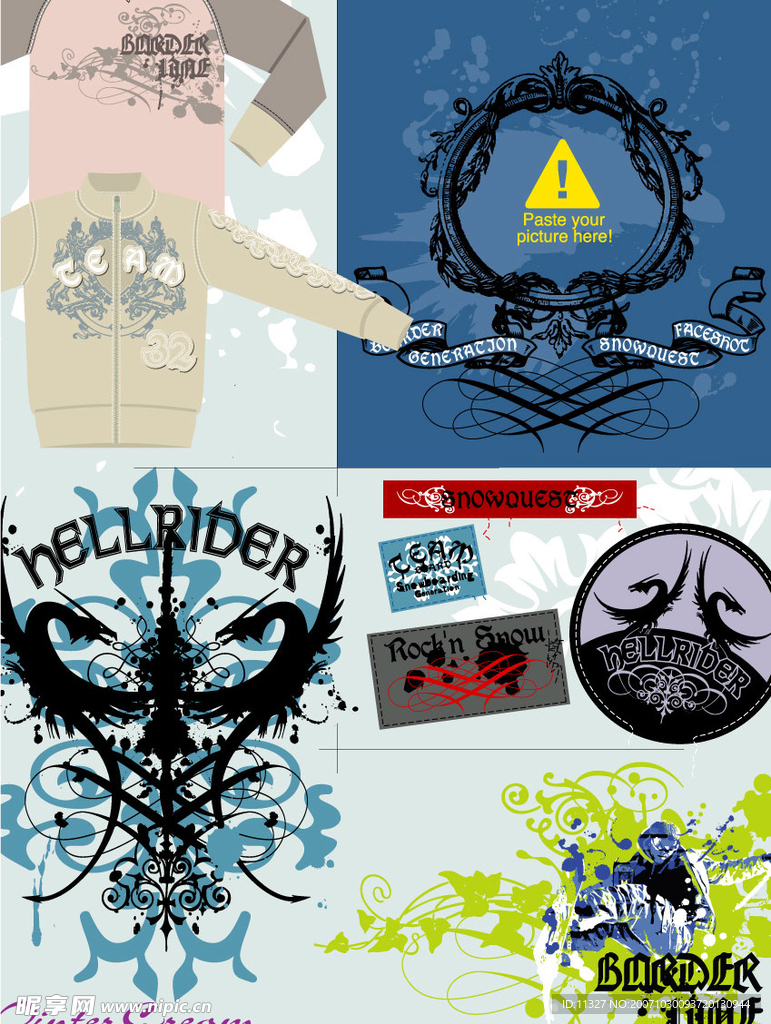 矢量服装图案设计