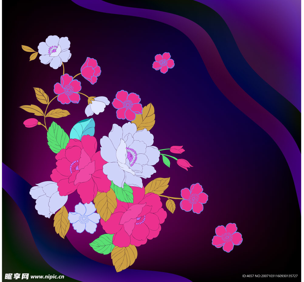花朵底纹