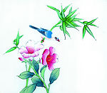 国画花