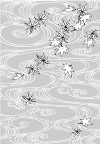 日本线稿花草