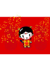 矢量古典人物-小龙女