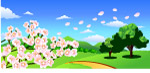 梅花景色图