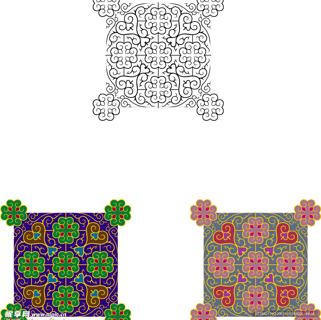 中国传统底纹