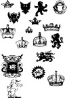 欧式皇冠，徽标集。