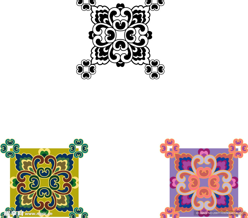 中国传统底纹