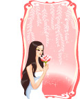 矢量古典美女