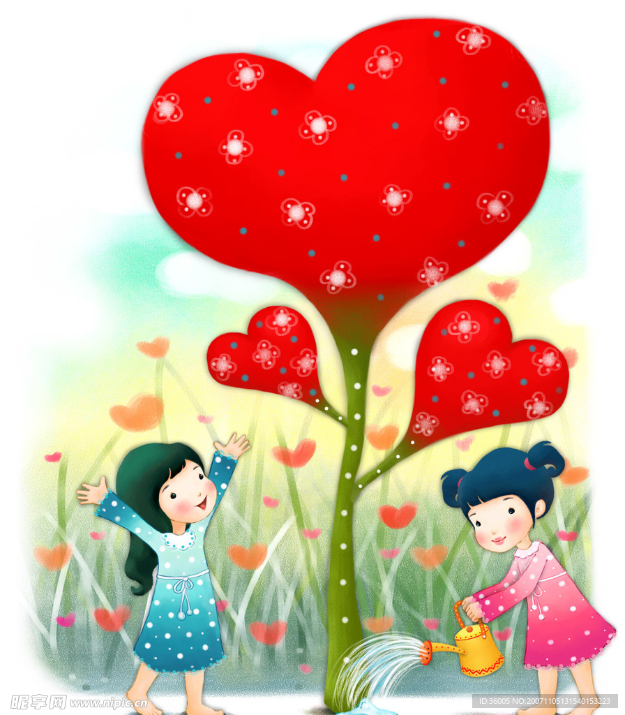 儿童梦幻分层图片
