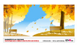 韩国风景矢量图