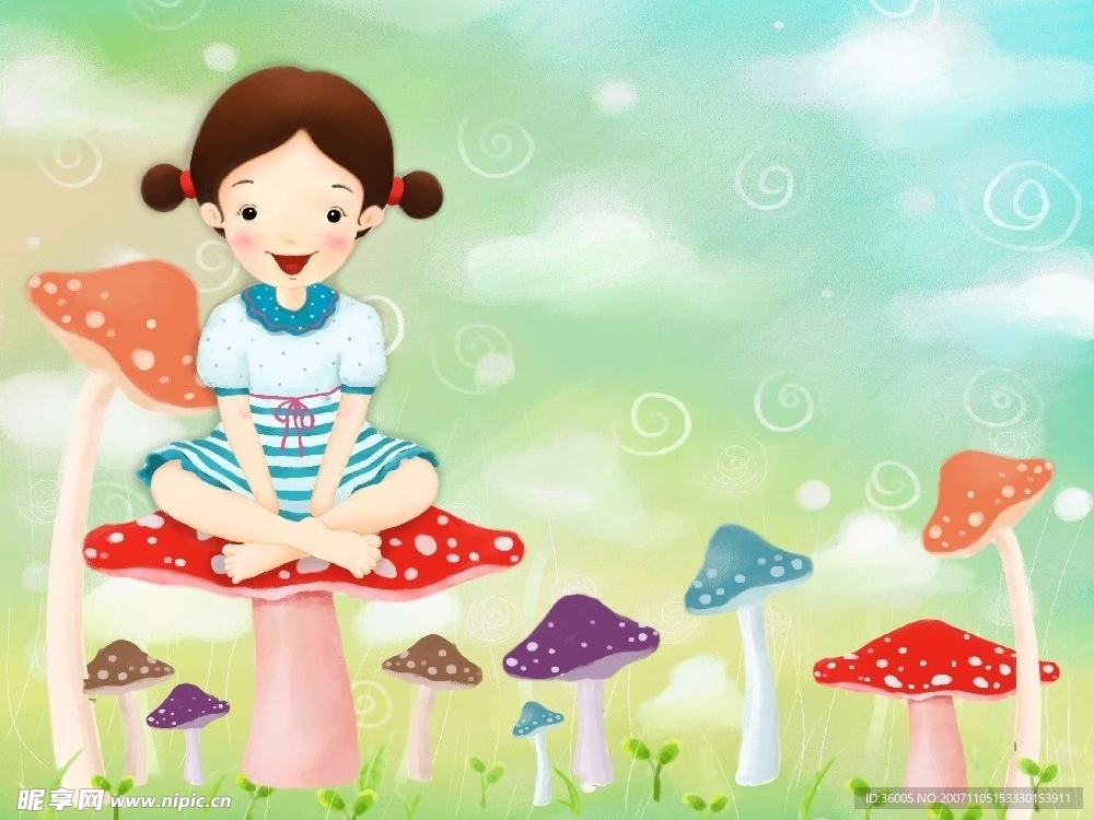 儿童梦幻分层图片