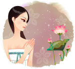 矢量古典美女图
