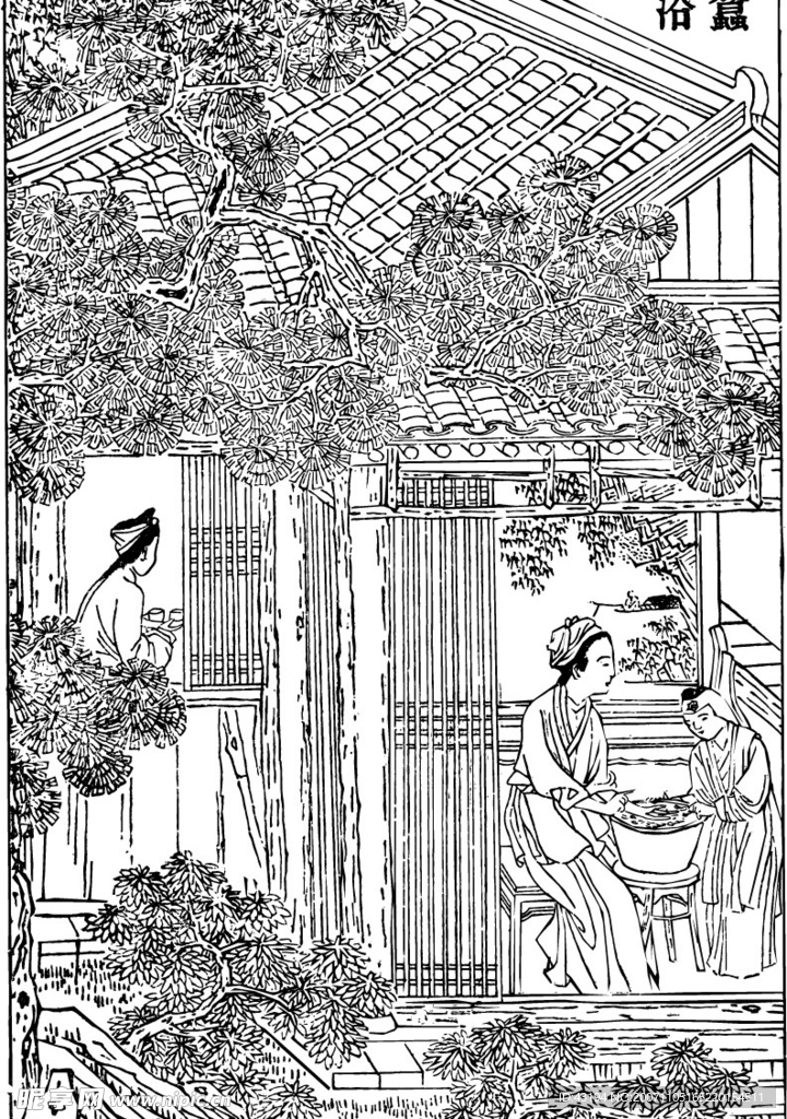 农历春耕图-蚕