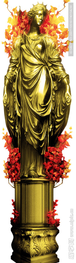 金色雕塑