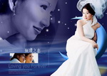 新郎新娘婚纱照模板PSD素材