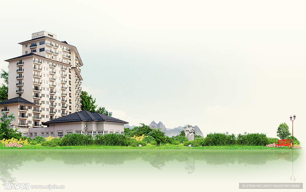 分层楼盘风景图