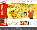 美食餐饮网站界面－韩国模板